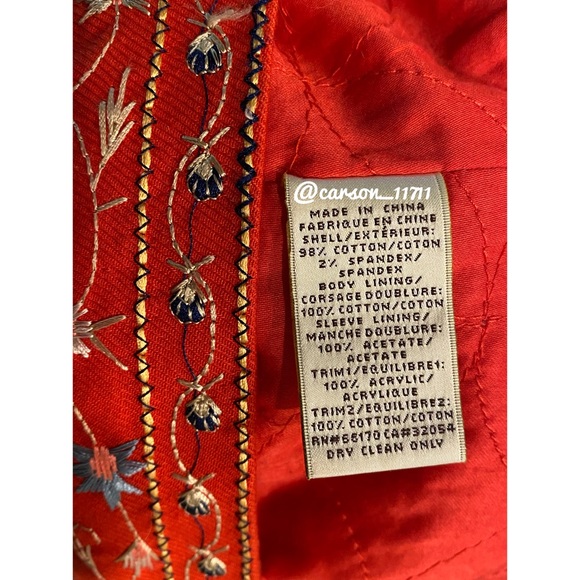 Anthropologie Karelia Tapestry Coat 0 - Picture 10 of 11